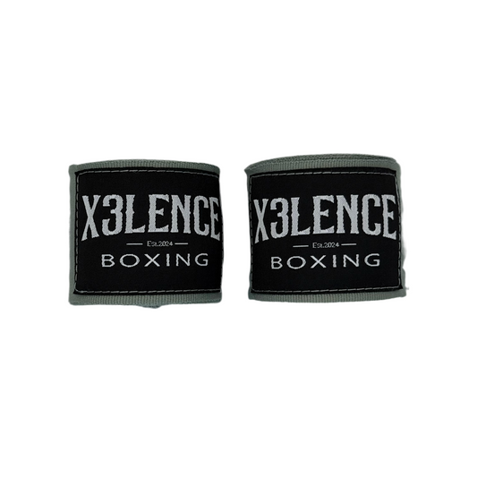 X3LENCE Bandages Groen Grijs 4.5M - Stevige & Ademend Nylon-Katoen Mix