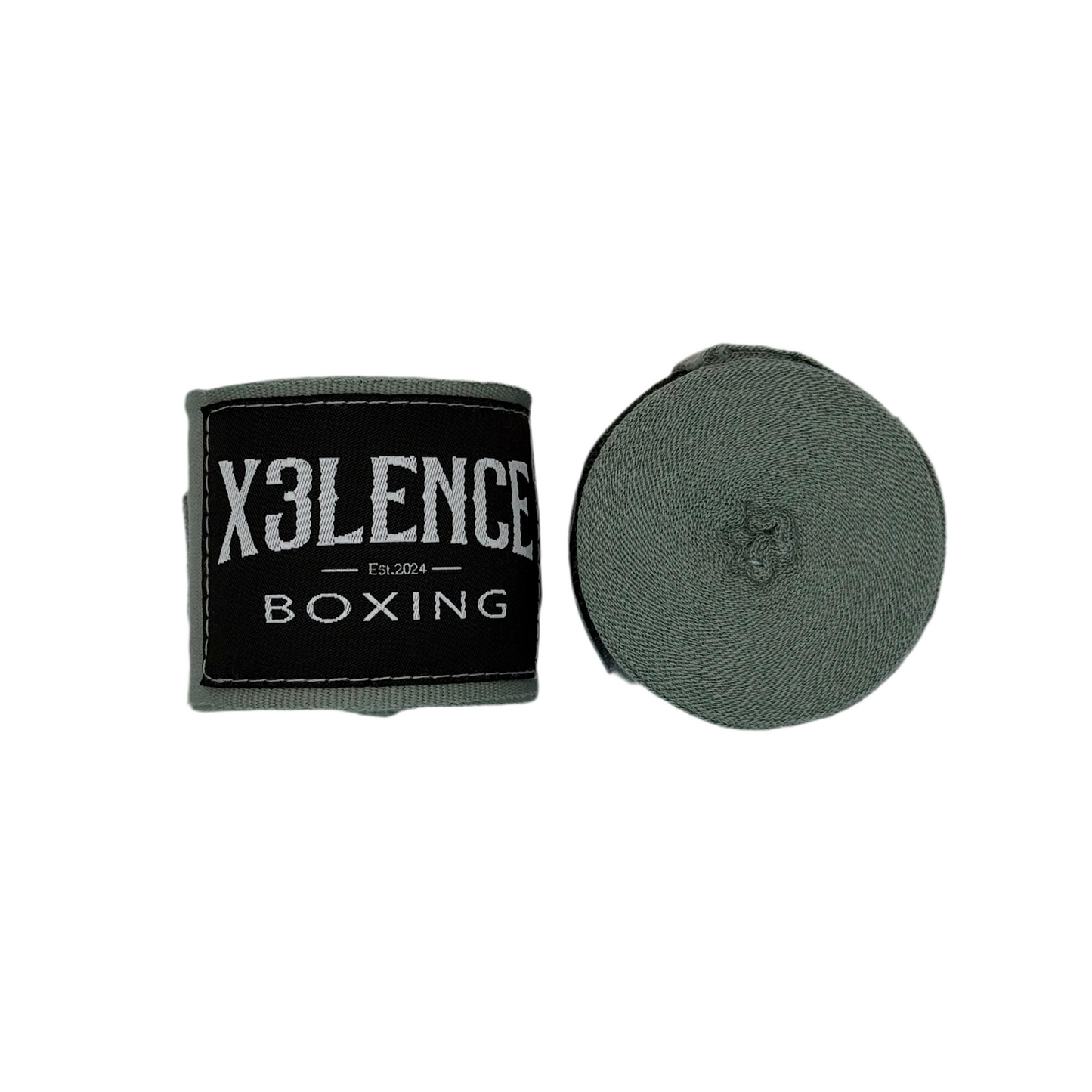 X3LENCE Bandages Groen Grijs 4.5M - Stevige & Ademend Nylon-Katoen Mix