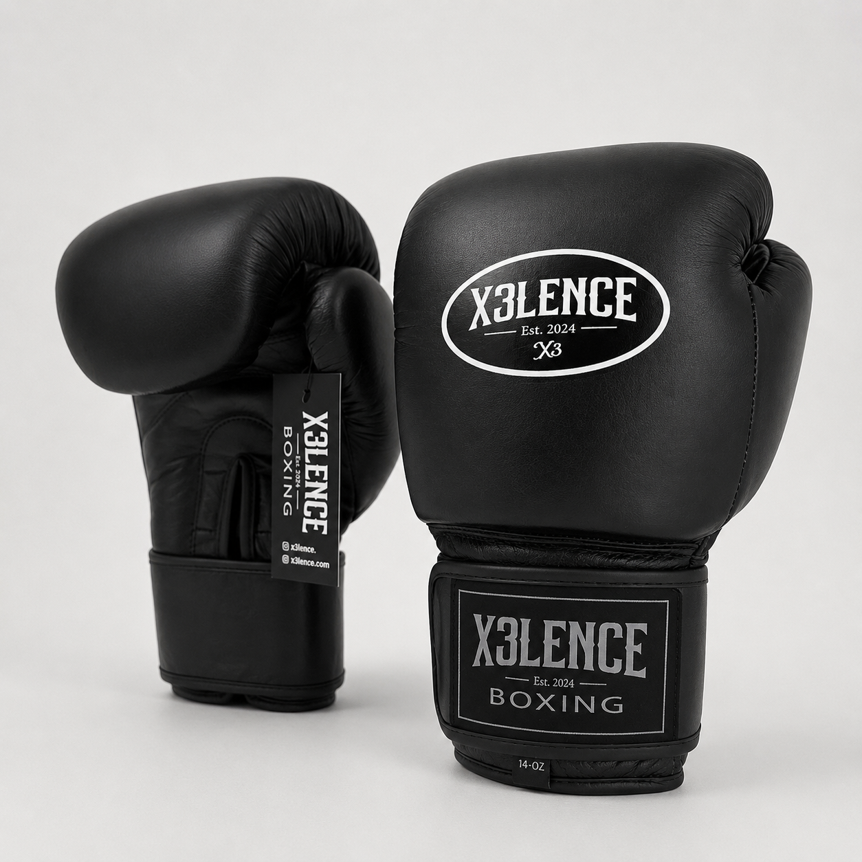 Gants de boxe X3LENCE « Premium » Noir