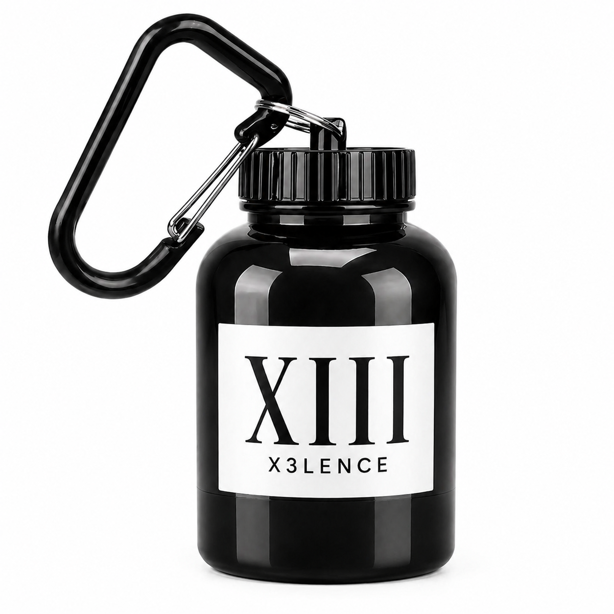 XIII Poeder Container Zwart - Maak van elke fles een shaker