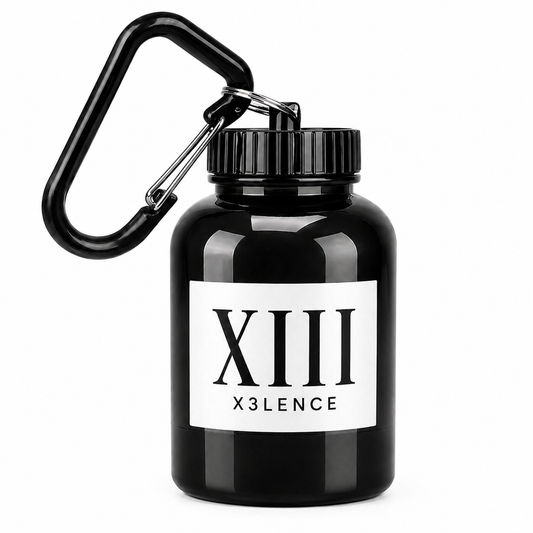 XIII Poeder Container Zwart - Maak van elke fles een shaker