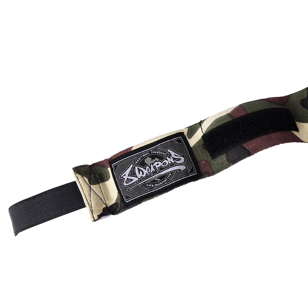 Bokshandwraps 5 m – Semi-elastisch – Camo – 8 WEAPONS