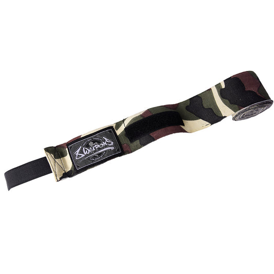 Bokshandwraps 5 m – Semi-elastisch – Camo – 8 WEAPONS