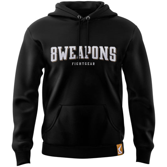 Muay Thai Hoodie – Classic – Zwart – Unisex – 8 WEAPONS