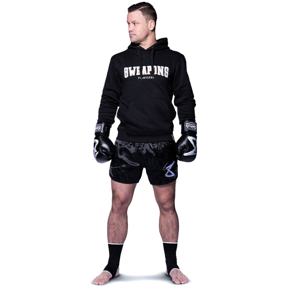 Muay Thai Hoodie – Classic – Zwart – Unisex – 8 WEAPONS