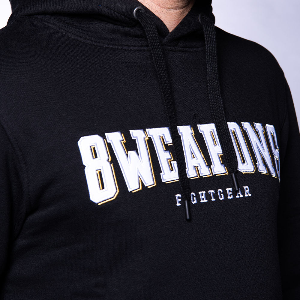 Muay Thai Hoodie – Classic – Zwart – Unisex – 8 WEAPONS
