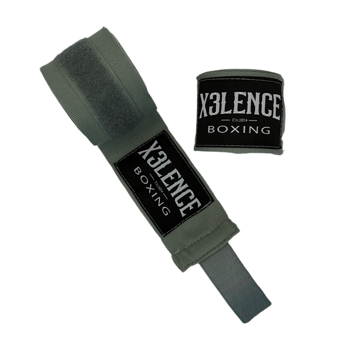 X3LENCE Bandages Groen Grijs 4.5M - Stevige & Ademend Nylon-Katoen Mix