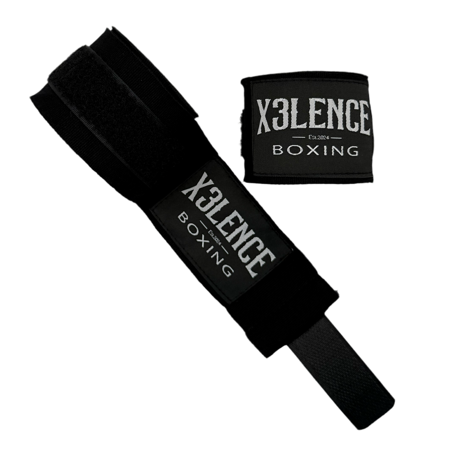 X3LENCE Bandages Zwart 4.5M - Stevige & Ademend Nylon-Katoen Mix