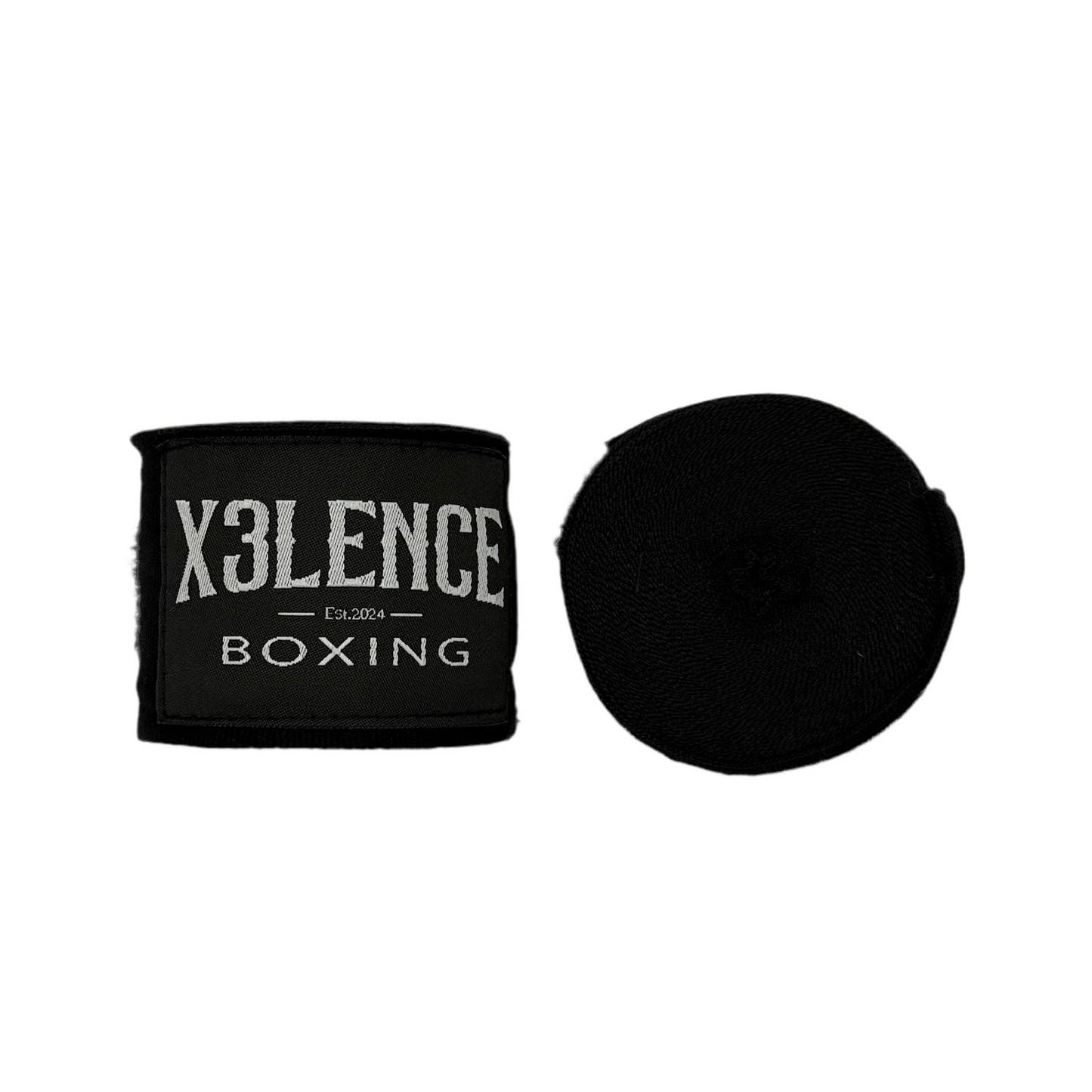 X3LENCE Bandages Zwart 4.5M - Stevige & Ademend Nylon-Katoen Mix