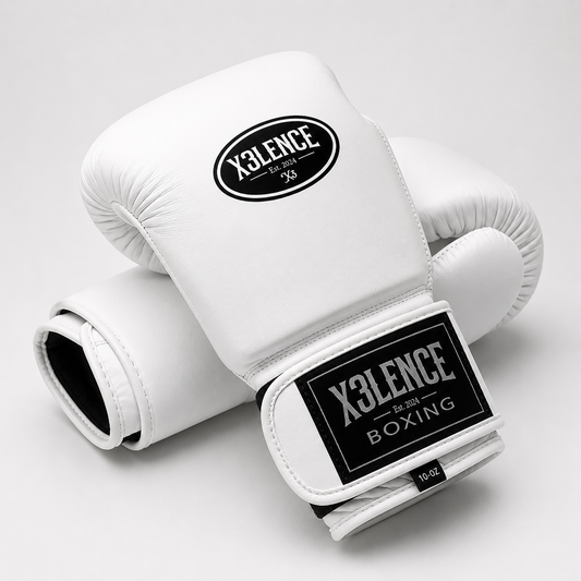 X3LENCE "Premium" Boxing Gloves White