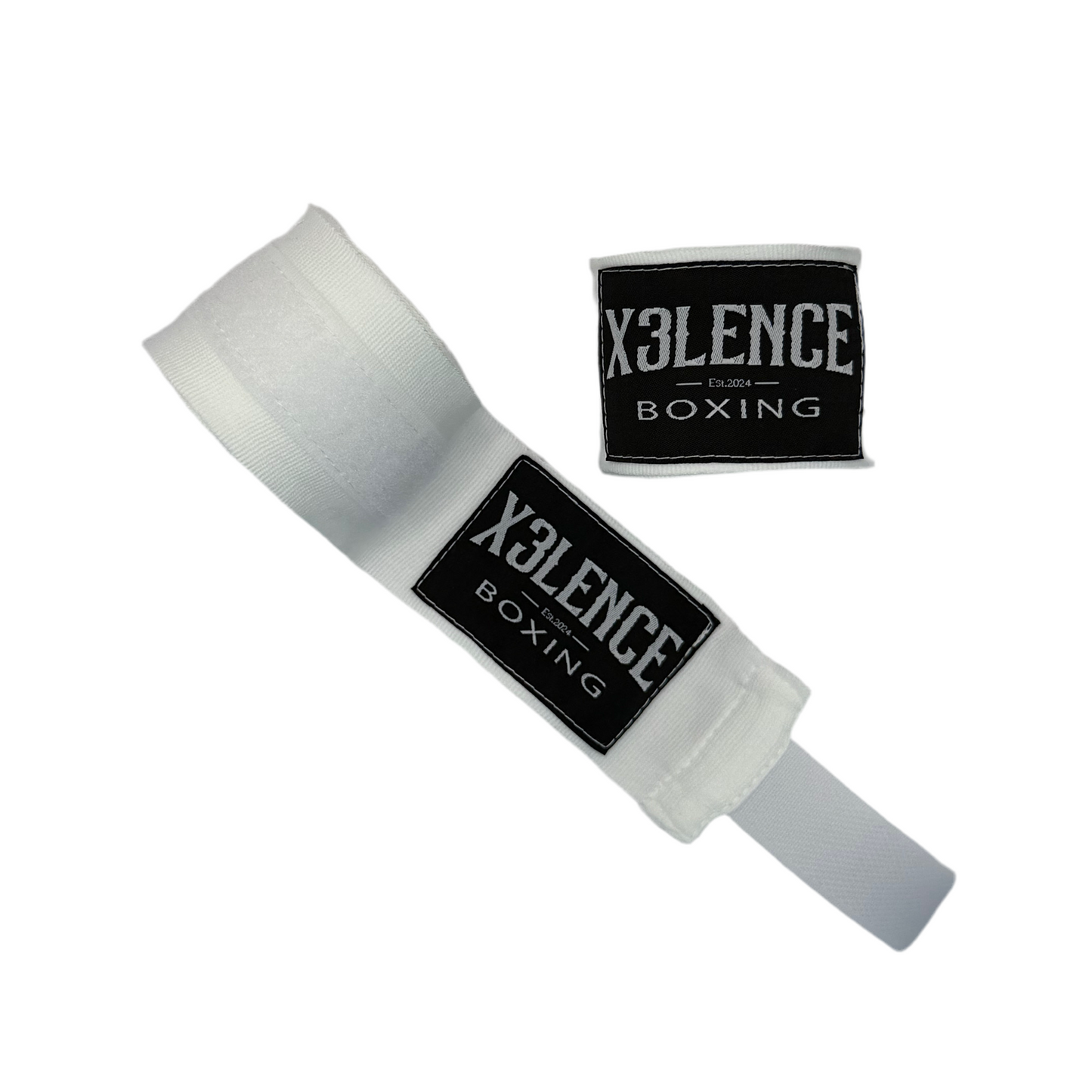 X3LENCE Bandages Wit 4.5M - Stevige & Ademend Nylon-Katoen Mix