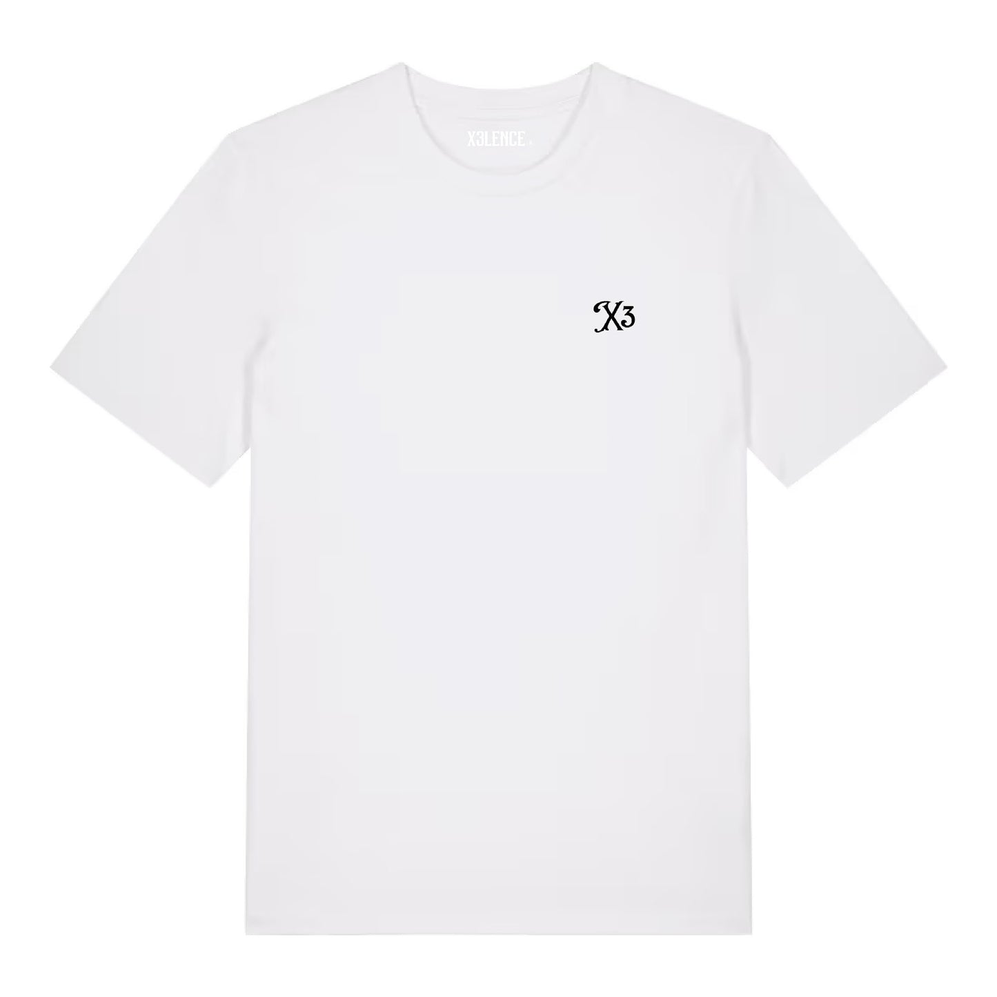 X3LENCE Boks T-shirt Original Boxing - Wit - Regular Fit - 100% Biologisch katoen